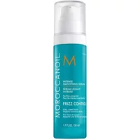 Teal Moroccanoil Intense Smoothing Serum bottle with white pump and orange logo, 50ml size.