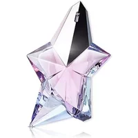 Star-shaped Mugler Angel Eau De Toilette 30ml bottle, translucent with a light purple hue.