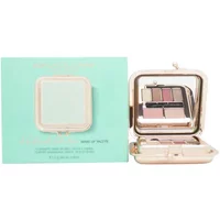 Naj Oleari aqua green palette with mirror, includes 7 makeup shades in a compact case.