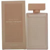 Narciso Rodriguez For Her Musc Nude Eau De Parfum 100ml, blush pink rectangular bottle with matching box.