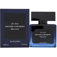 Narciso Rodriguez Bleu Noir Eau De Parfum 50ml, dark blue square bottle with black cap, matching box.