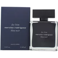 Narciso Rodriguez Bleu Noir Eau De Toilette 100ml, dark blue bottle with black cap, matching box.