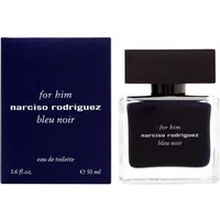 Narciso Rodriguez For Him Bleu Noir Eau De Toilette, 50ml, dark blue bottle with black cap and matching box.