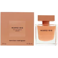 Narciso Rodriguez Narciso Ambree Eau De Parfum 90ml, square amber bottle with matching cap and box.
