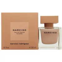 Narciso Rodriguez Narciso Poudree Eau De Parfum 50ml, square glass bottle with beige cap, matching beige box.