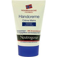 Neutrogena Perfumed Hand Cream 50ml tube with Norwegian flag, white and blue design, red and black accents.