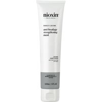 White Nioxin Anti-Breakage Strengthening Mask tube, 150ml, with gray label and black text detailing.