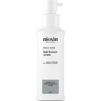 White Nioxin Intensives Hair Booster 100ml bottle with pump dispenser and gray label detailing.