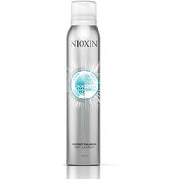 Silver Nioxin Intensives Instant Fullness 180ml spray can with blue circular design and white cap.