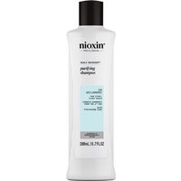 White Nioxin Scalp Recovery Shampoo bottle, 200ml, with black cap and blue label detailing.