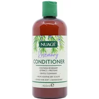 Nuage Rosemary Conditioner 400ml in brown bottle with green cap, featuring rosemary graphic and green label accents.