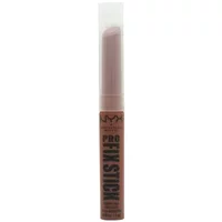 NYX Pro Fix Stick Correcting Concealer in Brick Red, slim tube with clear cap and bold black text.