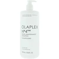 Olaplex No.4 Fine Bond Maintenance Shampoo 1000ml, white bottle with pump dispenser and black text.