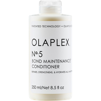 White Olaplex No. 5 Bond Maintenance Conditioner bottle, 250ml, with black text and flip-top cap.