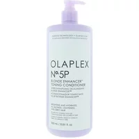 Olaplex No.5p Blonde Enhancer Toning Conditioner 1000ml, lavender pump bottle with black text.