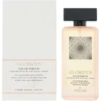 Orchid Glorious Eau De Parfum 100ml with black cap, geometric design, and white box packaging.