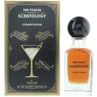 Orchid The Fusion Scentology Cosmopolitan Eau De Parfum 100ml, clear bottle with black cap, ornate box design.