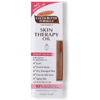 Palmer's Cocoa Butter Skin Therapy Oil, Rosehip Fragrance, 150ml, white box with brown and pink accents.