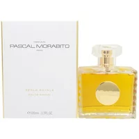 Pascal Morabito Perle Royale Eau De Parfum 100ml, clear square bottle with gold accents and matching box.