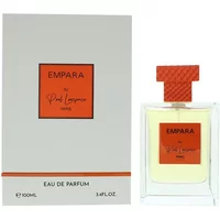 Paul Lawrence Empara Eau De Parfum 100ml with square glass bottle, orange label, and textured orange cap.