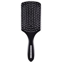 Black Paul Mitchell 427 Paddle Brush with wide rectangular head and cushioned bristles.