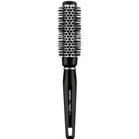 Black Paul Mitchell Express Ion Round Brush with small barrel and silver bristles.