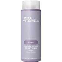 Purple Paul Mitchell Forever Blonde Conditioner bottle, 300ml, with white cap and text.