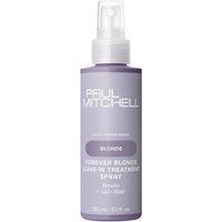 Paul Mitchell Forever Blonde Leave-In Treatment Spray in a lavender bottle with white text, 150ml size.
