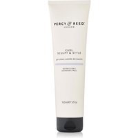 White Percy & Reed Curl Sculpt & Style tube, 150ml, with black text and logo on a clean, minimalist design.
