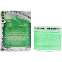 Peter Thomas Roth Cucumber Gel Mask 150ml in a clear jar with green gel and branded packaging box.