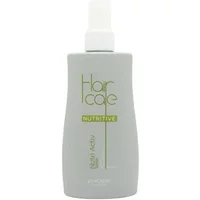Gray PostQuam Nutritive Nutri Activ Spray Lotion bottle with white cap and green text.