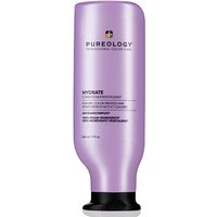 Purple Pureology Hydrate Conditioner bottle, 266ml, with black flip cap and bold logo.