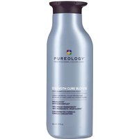 Blue Pureology Strength Cure Blonde Shampoo bottle with purple cap, 266ml size.