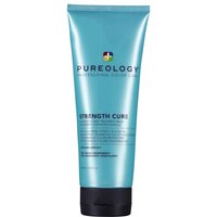 Blue Pureology Strength Cure Superfood Deep Treatment Mask tube, 200ml, with black cap and colorful logo.