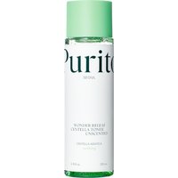 Purito SEOUL Wonder Releaf Centella Toner, clear bottle, green cap, minimalist label, 200ml.