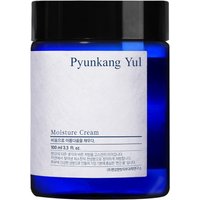 Blue Pyunkang Yul Moisture Cream jar with black lid and white label, 100ml capacity.