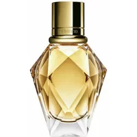 Gold-capped, diamond-shaped glass bottle of Rabanne Million Gold For Her Eau De Parfum Spray, 30ml.