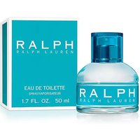 Ralph Lauren Eau De Toilette 50ml, turquoise bottle with matching box, clear cap, and white text.