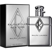Ralph Lauren Ralph's Club New York Eau de Parfum 110ml in sleek silver bottle with geometric logo and matching box.
