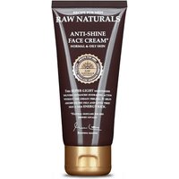 Brown tube of Raw Naturals Anti Shine Face Cream with gold cap and white text, 100ml size.