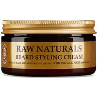 Brown jar of Raw Naturals Beard Styling Crème with gold lid and label, 100ml size.