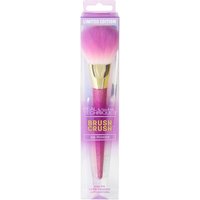 Pink and gold Real Techniques Brush Crush Powder brush with ombre bristles in clear packaging.