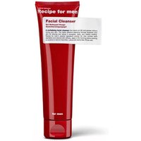Red tube of Recipe for Men Facial Cleanser 100ml with white text and a white label.