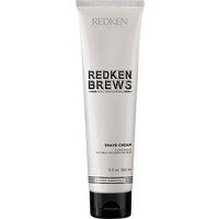 Redken Brews Shave Cream 150ml in a sleek white tube with black text and silver cap.