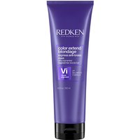 Purple tube of Redken Color Extend Blondage Express Anti-Brass Mask 250ml with white and silver text.