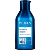 Blue bottle of Redken Extreme Conditioner 300ml with white label and black cap.
