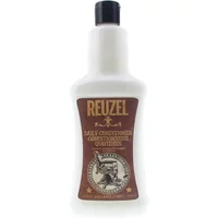 Reuzel Daily Conditioner 1000ml bottle, white with black cap, brown label featuring vintage barber design.
