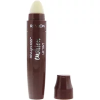 Revlon Kiss Cushion Lip Tint 280 Chocolate Pop, dark brown tube with white text and cushion applicator.