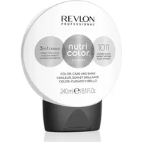 Revlon Nutri Colour 3 In 1 Cream 1011 Intense Silver, 240ml, white bottle with black cap and silver accents.