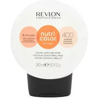 Revlon Professional Nutri Colour Filters 400 Tangerine, white round bottle with black cap, 240ml size.